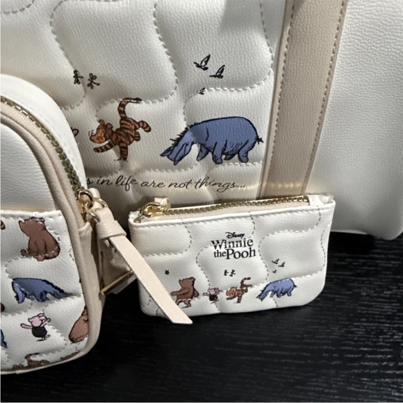 Bundle Of 3 Winnie the Pooh X Primark  Weekender Bag, Crossbody, And Coin Purse - Picture 7 of 7